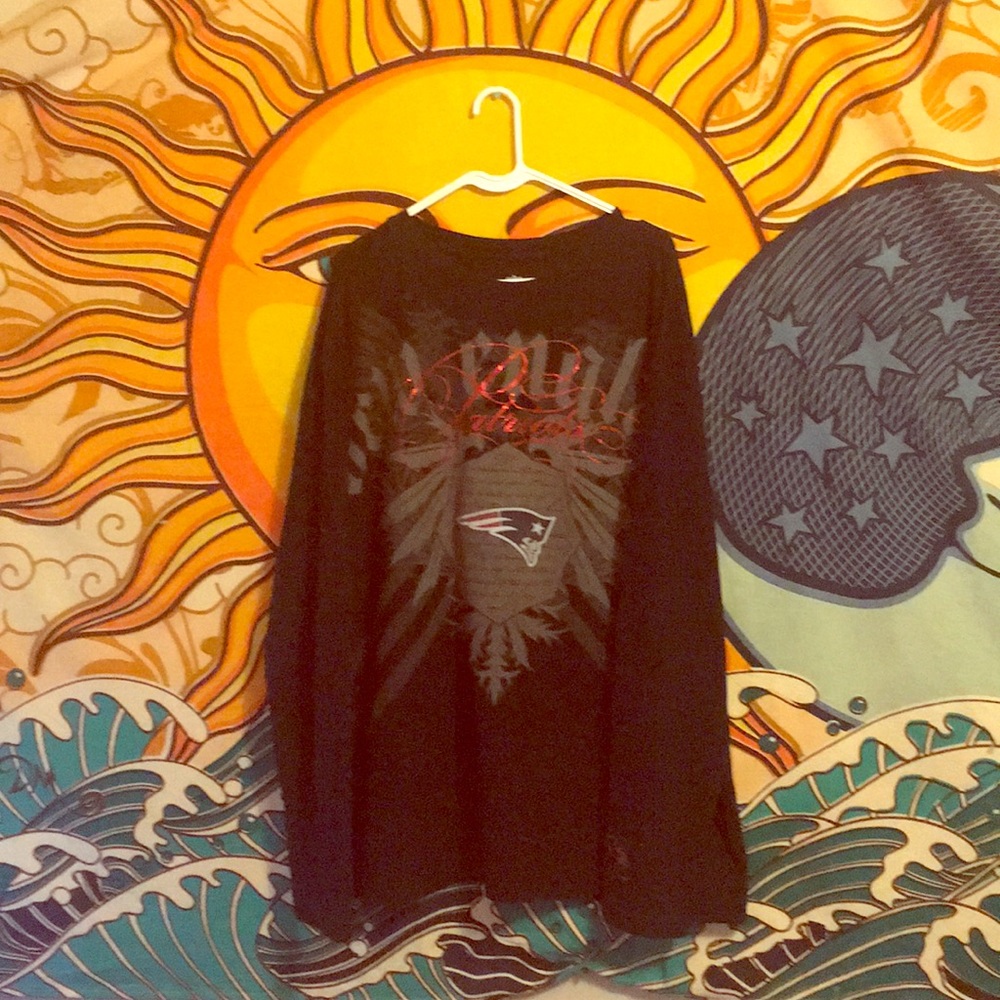 Patriots thermal black with writing 4X